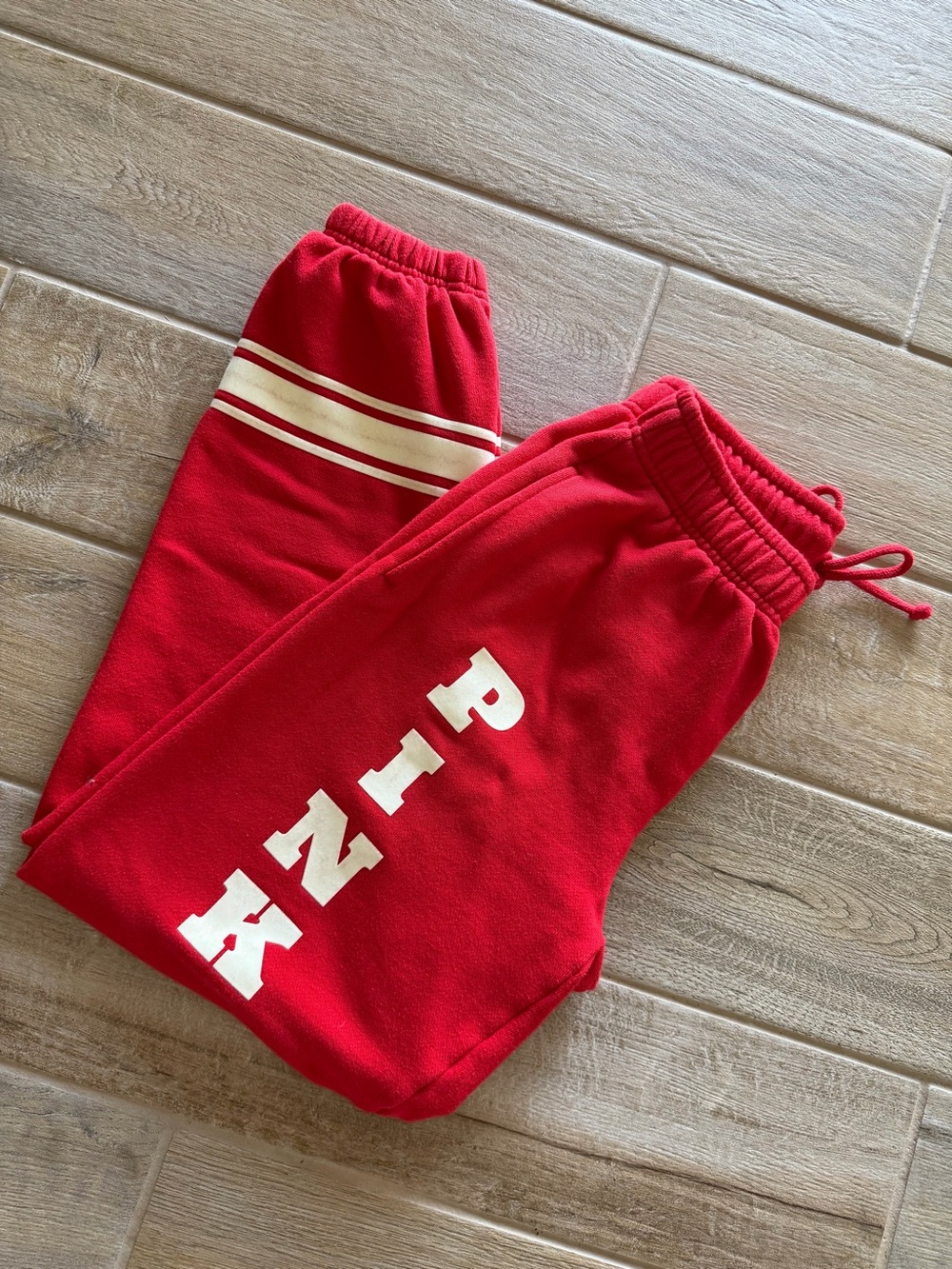 NWOT PINK Victoria's Secret Red Womens Sweatpants